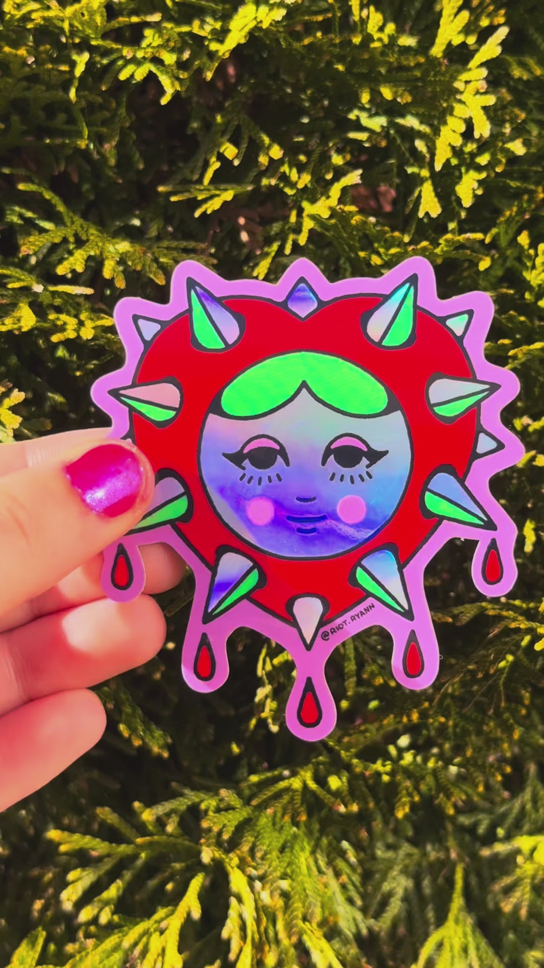 Sticker - Bleeding Heart (Holo)